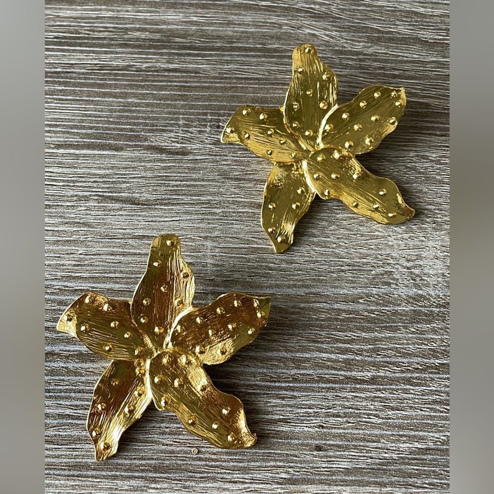 Zara star stud earrings A29 - Picture 2 of 5
